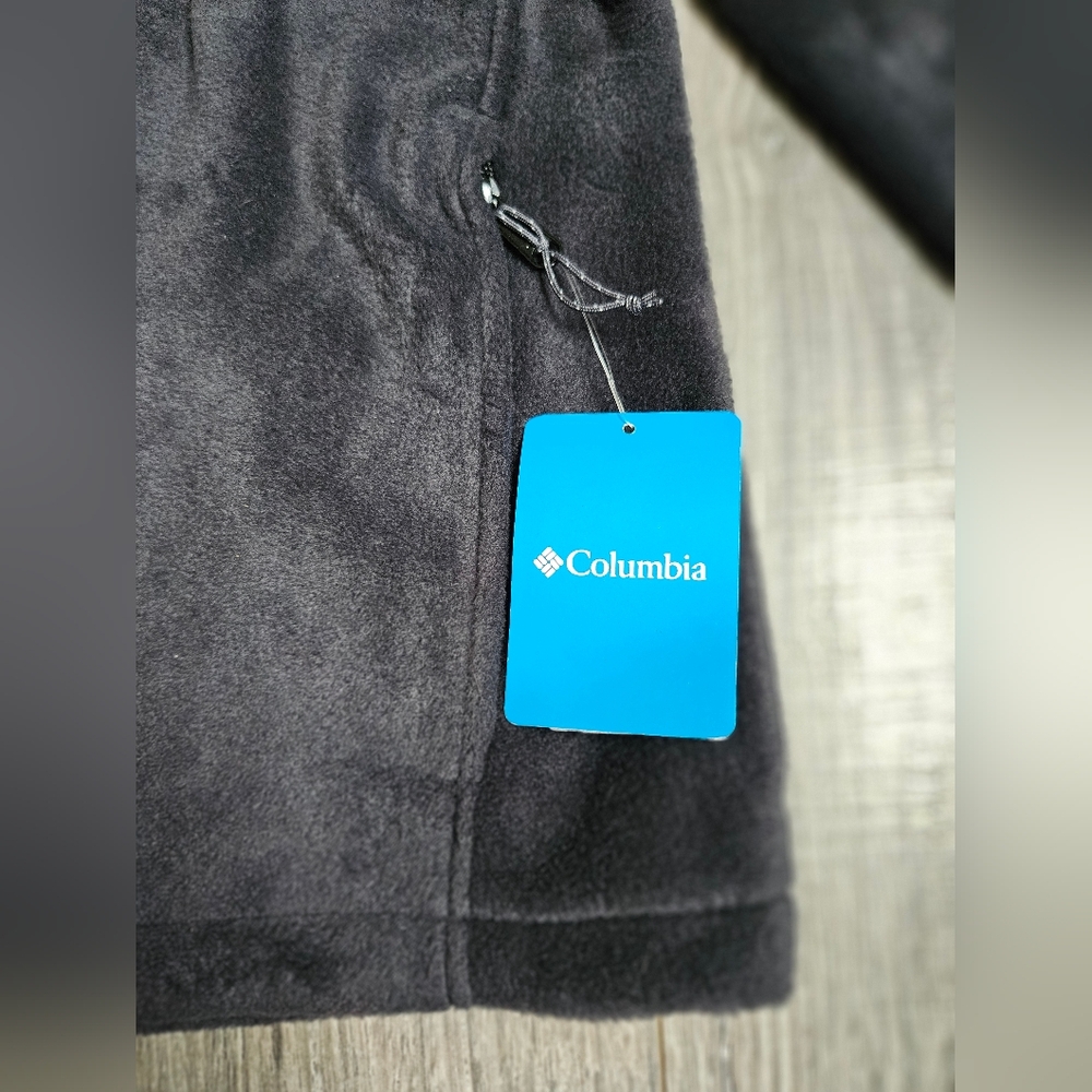 Columbia Mens Black Zip Up Fleece Jacket XL NEW - Picture 2 of 10